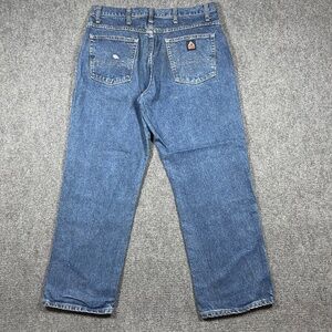Bulwark FR Jeans Size 38x30 Blue Mid Wash Flame Resistant Workwear Utility 1006